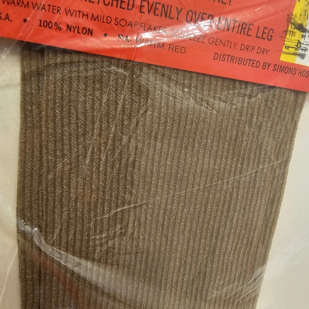 Park Avenue Vintage Textured Pantyhose Lot 6 Pairs Ribbed Herringbone Tall NIP